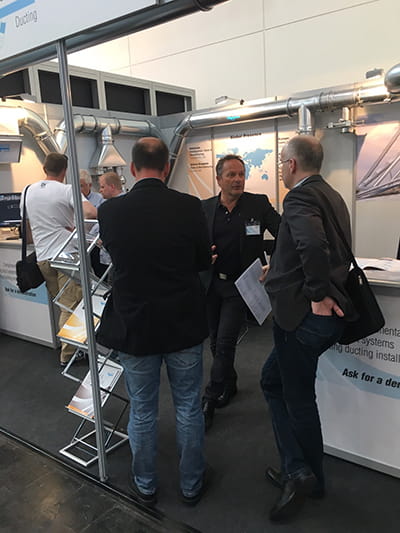 Nordfab stand at trade fair