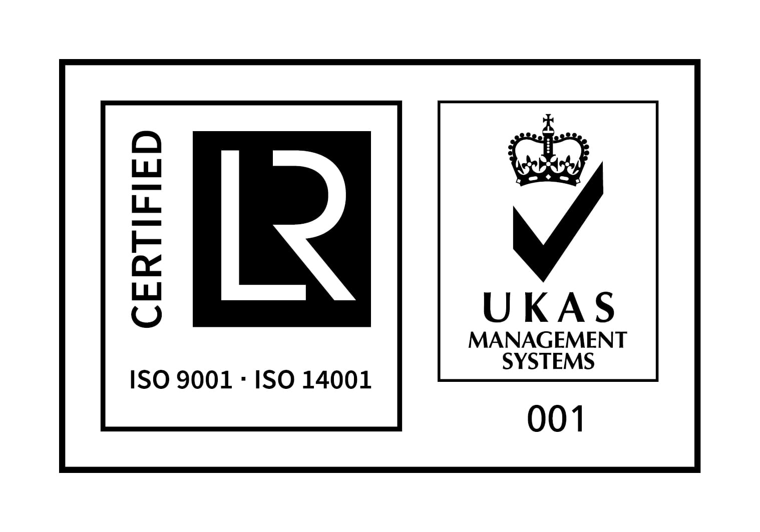 ISO 9001 ISO 14001 logo
